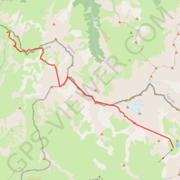 Trace GPS Du Goléon au Col de la Valette par les crêtes, itinéraire, parcours