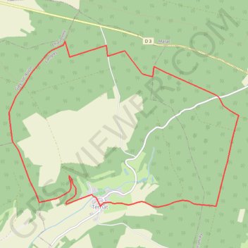 Trace GPS Ternat - Les grands bois, itinéraire, parcours