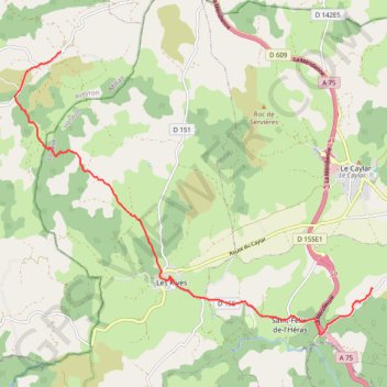 Trace GPS Canals to Mas Audran, itinéraire, parcours