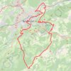 Trace GPS Autour de Saône, itinéraire, parcours