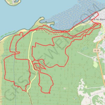 Trace GPS Ronce les Bains 46 kms, itinéraire, parcours