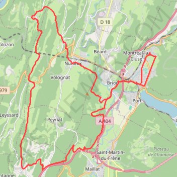 Trace GPS Monts Berthiand, itinéraire, parcours