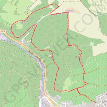 Trace GPS MARLENBERG, itinéraire, parcours