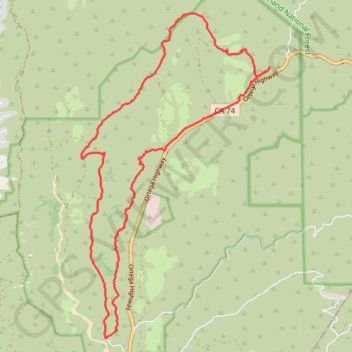 Trace GPS Caspers Wilderness Park Loop, itinéraire, parcours