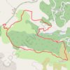 Trace GPS Grande boucle au dessus de Mausoléo, itinéraire, parcours