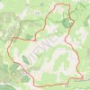 Trace GPS Creux de Sahut - Chevaux - Méjean, itinéraire, parcours
