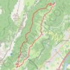 Trace GPS Plateau des petites roches, Saint Hilaire-Col de Marcieu, itinéraire, parcours