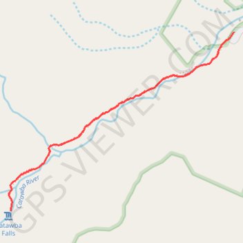 Trace GPS Catawba Falls, itinéraire, parcours