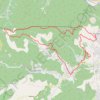 Trace GPS Le Moncalm en partant d'Alès, itinéraire, parcours