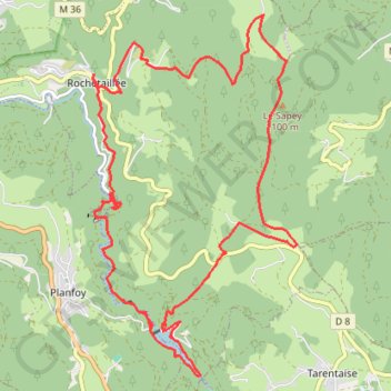 Trace GPS Pilat - Gouffre d'Enfer, itinéraire, parcours