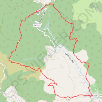 Trace GPS CIRQUE de LABEIL, itinéraire, parcours