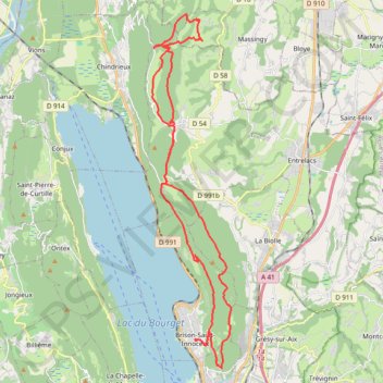Trace GPS Col du Sapenay, itinéraire, parcours