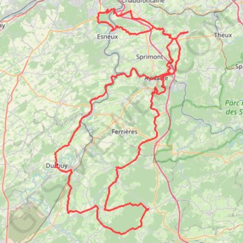 Trace GPS LBLC 2024 - 155km, itinéraire, parcours