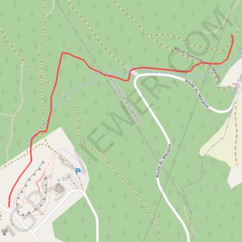 Trace GPS Monts de Guéret - Descente La Granite bleue, itinéraire, parcours