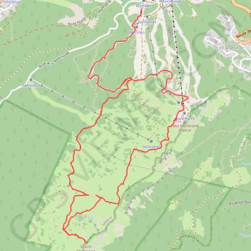 Trace GPS Le Montrond, itinéraire, parcours