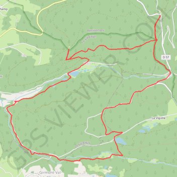 Trace GPS Val d'Ajol, itinéraire, parcours