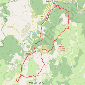Trace GPS La draille du Languedoc, itinéraire, parcours