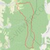Trace GPS CROIX DU BEZOT - Vercors, itinéraire, parcours