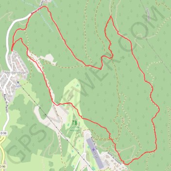 Trace GPS Méribel Village Plantin Branches, itinéraire, parcours