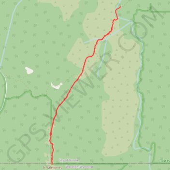 Trace GPS Saint Valentines Peak, itinéraire, parcours