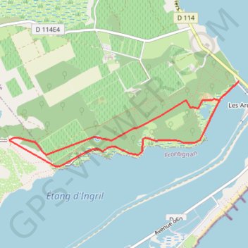 Trace GPS Vic la Gardiole - bois des aresquiers, itinéraire, parcours
