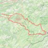 Trace GPS Villers le Lac - Saône, itinéraire, parcours