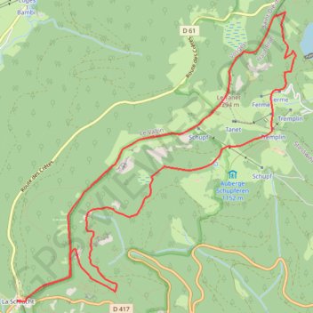 Trace GPS Circuit des Hirschsteine, itinéraire, parcours