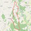 Trace GPS Balade dans la foret de Thoux depuis Saint Florent, itinéraire, parcours