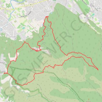 Trace GPS Gorge Badarel par Vidauque, itinéraire, parcours