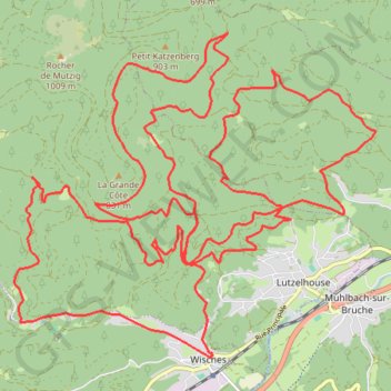 Trace GPS Rando Vallée de la Bruche, itinéraire, parcours