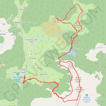 Trace GPS 875 Cap de l'Empaillou, itinéraire, parcours