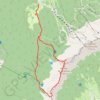 Trace GPS Tête des Chaudières depuis Correncon (Vercors), itinéraire, parcours