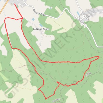 Trace GPS Les Bois de Landéves, itinéraire, parcours