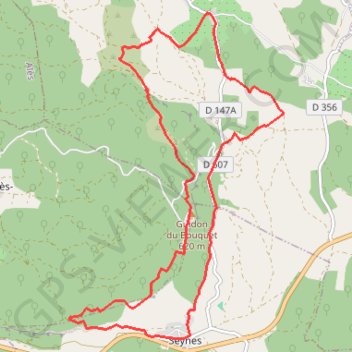 Trace GPS Tour du mont bouquet, itinéraire, parcours
