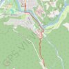 Trace GPS Bow Falls - Bow River - Banff, itinéraire, parcours