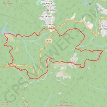 Trace GPS Fréjus - le Mont Vinaigre, itinéraire, parcours