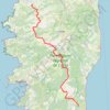 Trace GPS GR 20 - Traversée de la Corse, itinéraire, parcours