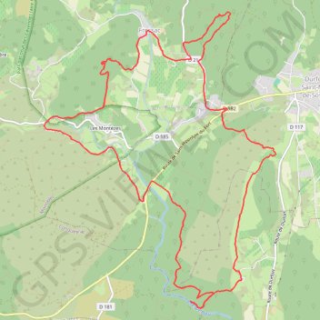 Trace GPS Les gorges du Crespenou et le chateau de Fressac, itinéraire, parcours