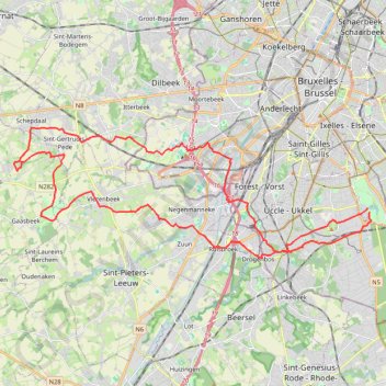 Trace GPS BBB gravel V -Schepdael, itinéraire, parcours