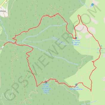 Trace GPS La Montagne de Tigneux depuis le Grand Thiervoz, itinéraire, parcours