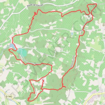 Trace GPS Les Carrières d'Ocres - Mormoiron, itinéraire, parcours