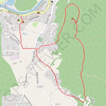 Trace GPS Panorama sur Chanaz, itinéraire, parcours