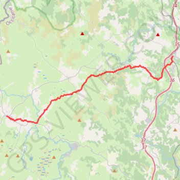 Trace GPS Nasbinals - Aumont-Aubrac, itinéraire, parcours