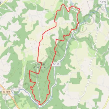Trace GPS Cirkwi-Berné_-_Circuit_de_Pontkalleg, itinéraire, parcours