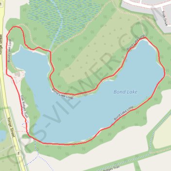 Trace GPS Bond Lake Loop, itinéraire, parcours