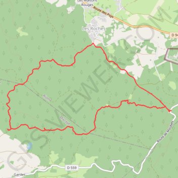 Trace GPS La Cheire du Puy de Côme, itinéraire, parcours