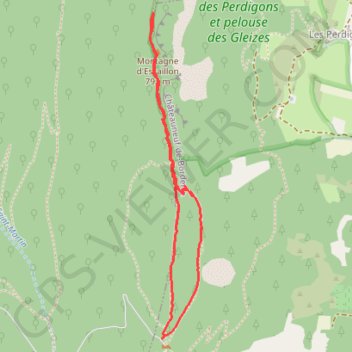 Trace GPS Nyons Col de la Croix vers Garde Grosse, itinéraire, parcours