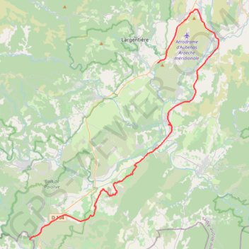 Trace GPS Via Ardèche de Uzer à Saint-Paul-le-Jeune, itinéraire, parcours
