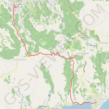 Trace GPS RandoPitons.re #1584 - RODR - Traversée de l'île de la Baie aux Huitres à Port-Sud-Est, itinéraire, parcours