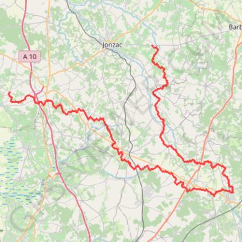 Trace GPS GR360 De Saint-Georges-des-Agoûts à Meux (Charente-Maritime), itinéraire, parcours